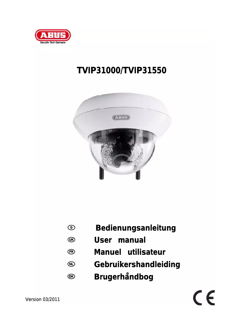 Page n°1 - Manuel utilisateur Abus TVIP31550