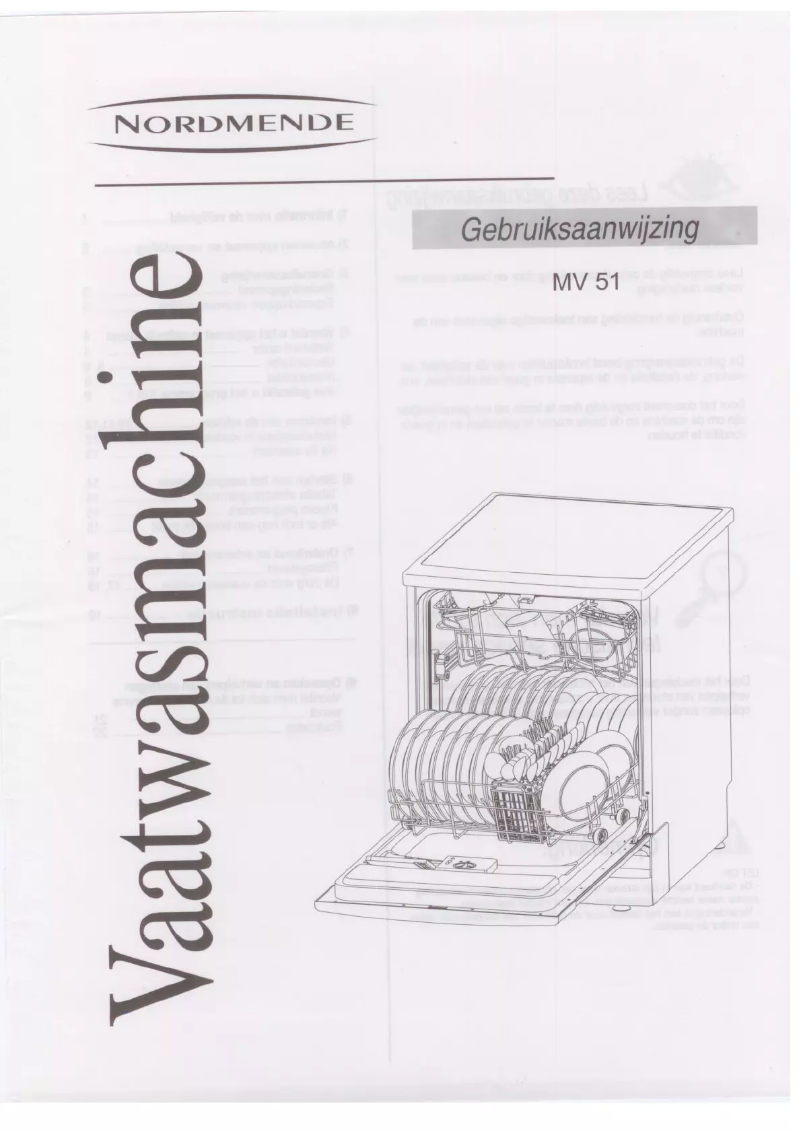 Page 1 de la notice Manuel utilisateur Nordmende MV51
