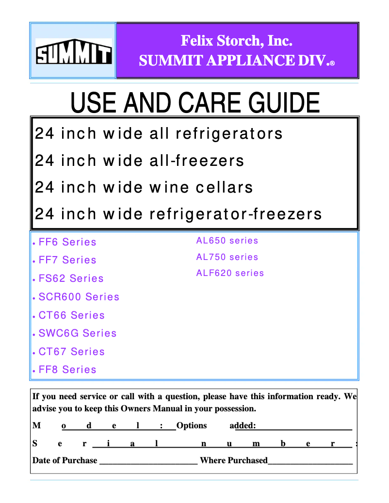 Imagen de la primera página del manual del dispositivo FF6L7SSHH