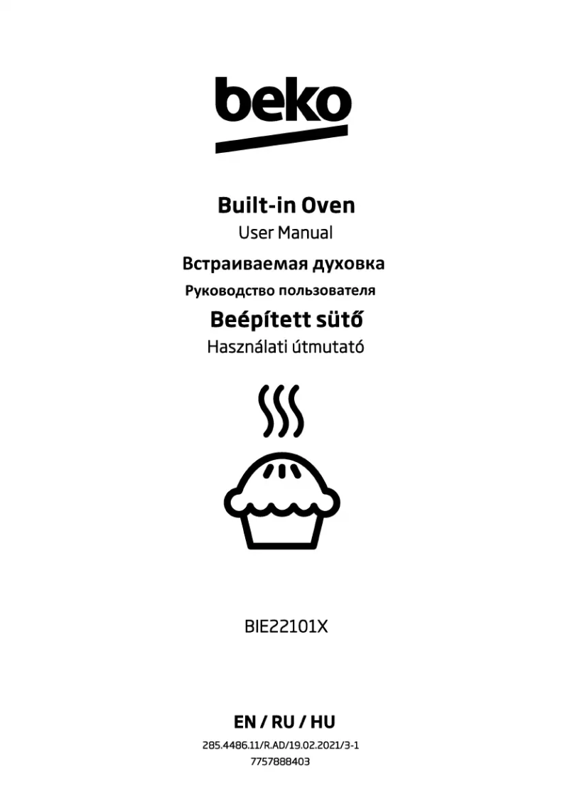 Page n°1 - Manuel utilisateur Beko BIE22101X