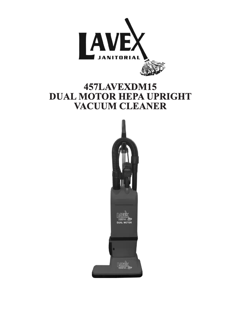 Page n°1 - Manuel utilisateur Lavex Janitorial 457LAVEXDM15