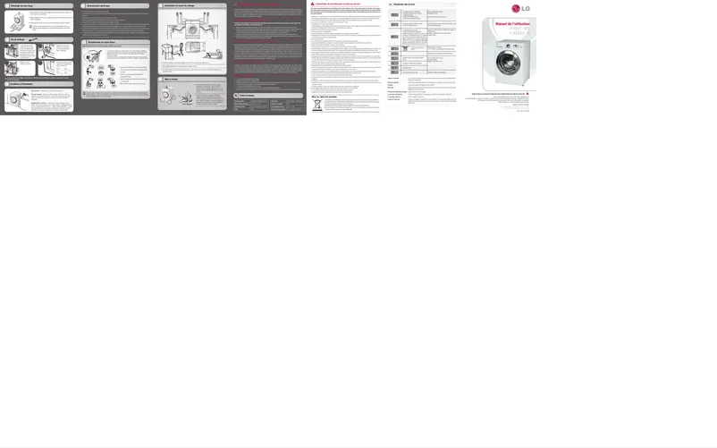 Page 1 de la notice Manuel utilisateur LG F1403FD