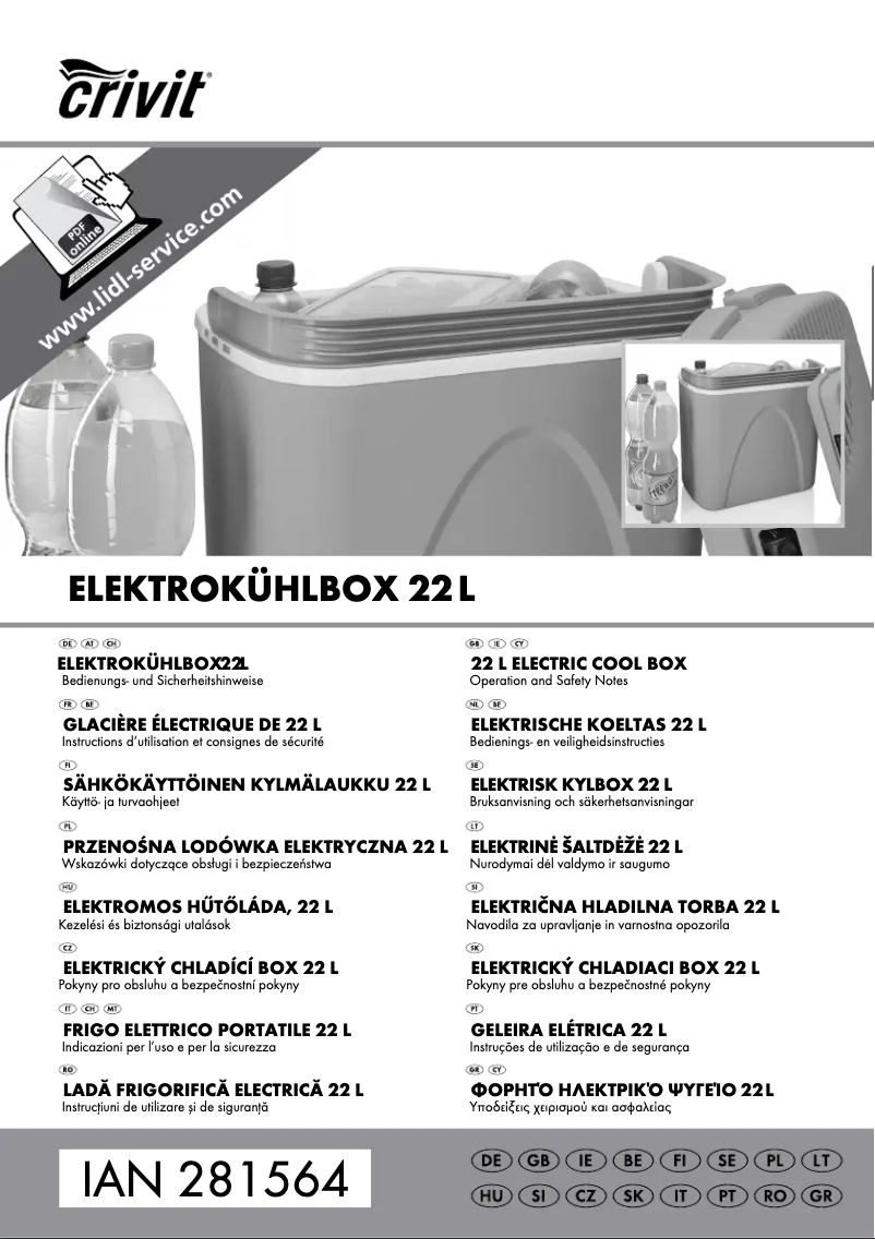 Image de la première page du manuel de l'appareil IAN 273491