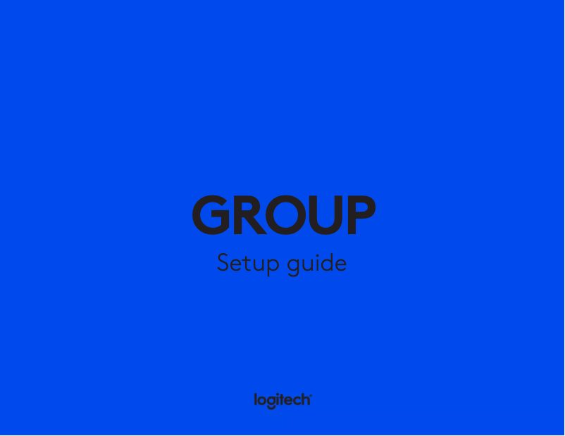 Page 1 de la notice Manuel utilisateur Logitech GROUP