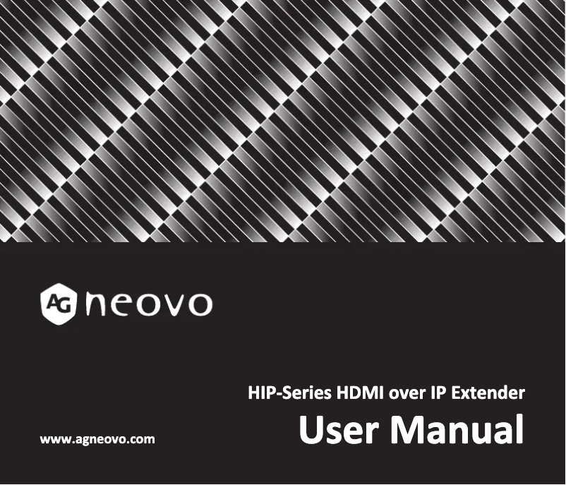 Page 1 de la notice Manuel utilisateur AG Neovo HIP-RA