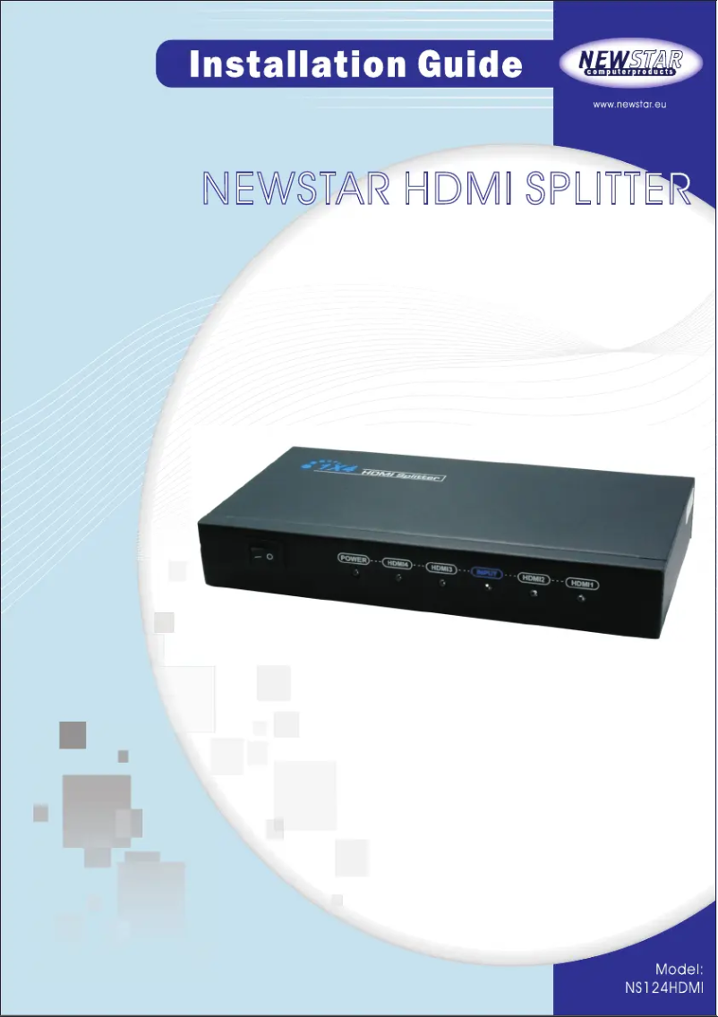 Page n°1 - Manuel utilisateur Newstar NS124HDMI