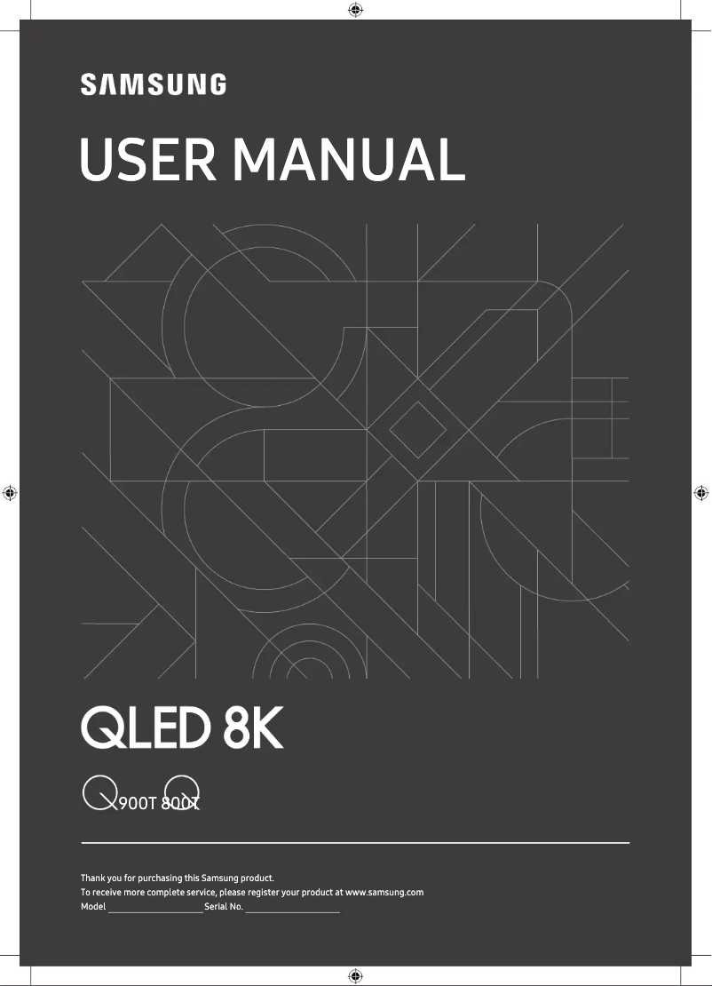 Image de la première page du manuel de l'appareil QLED 8K 65Q800T