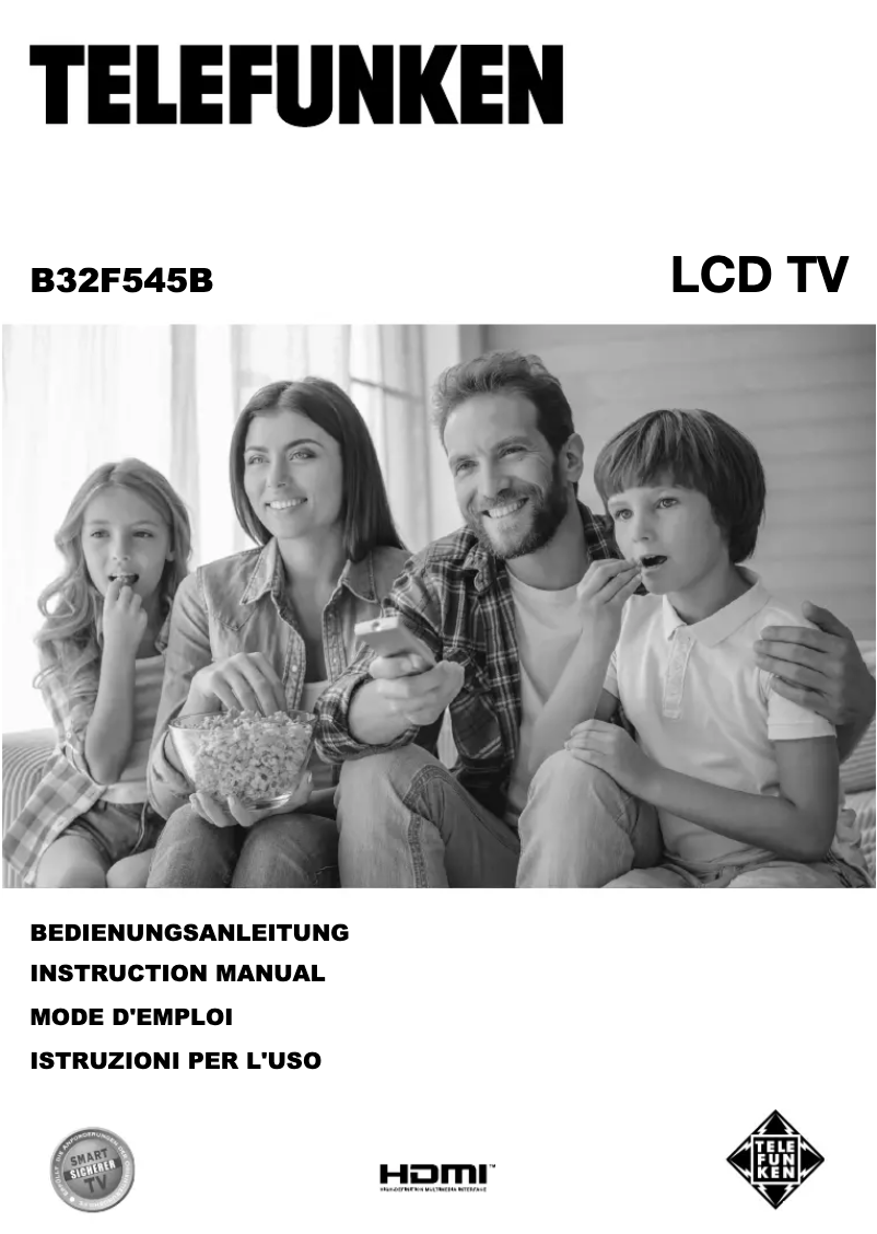 Image de la première page du manuel de l'appareil B32F545B
