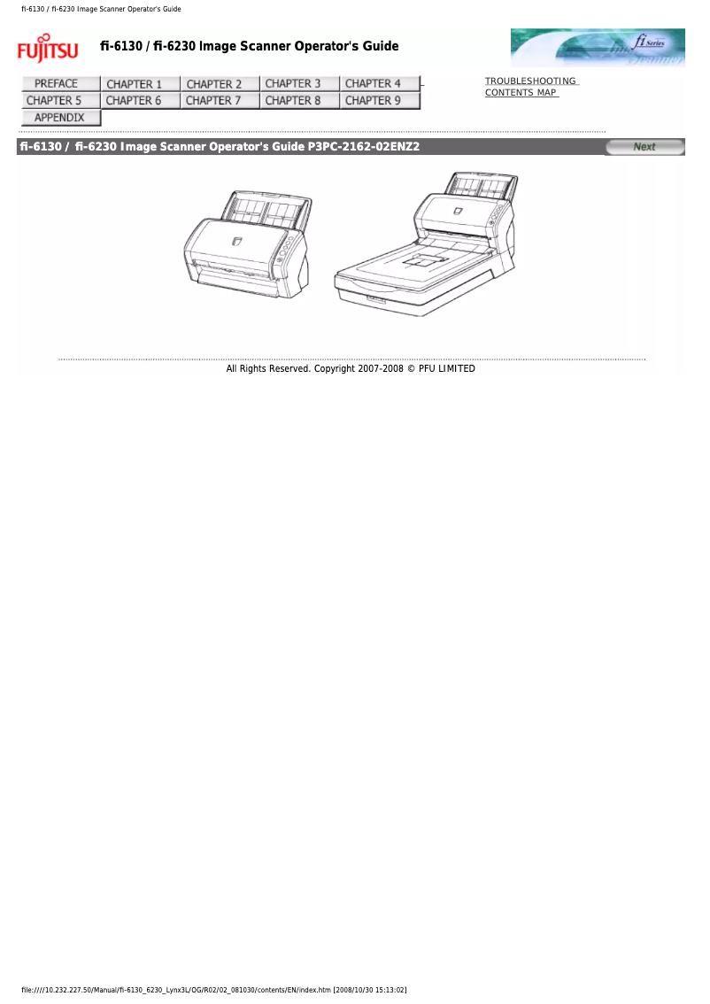Page n°1 - Manuel utilisateur Fujitsu fi-6130
