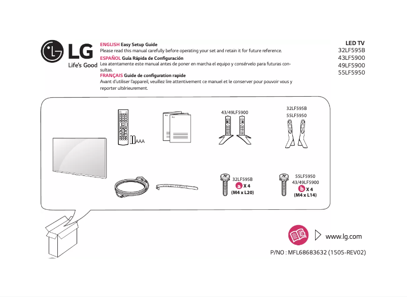 Page n°1 - Manuel utilisateur LG 49LF5900-SB