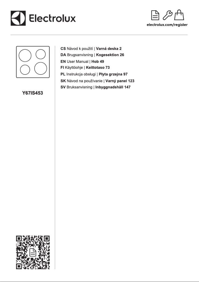 Image de la première page du manuel de l'appareil Y67IS453