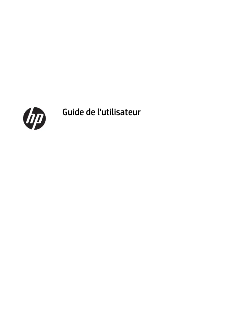 Page 1 de la notice Manuel utilisateur HP Z24n G2