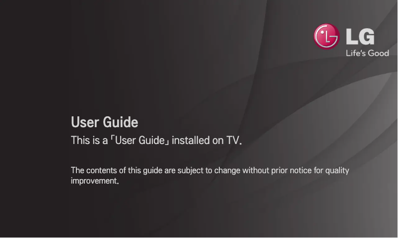 Page 1 de la notice Manuel utilisateur LG 47LM671Y