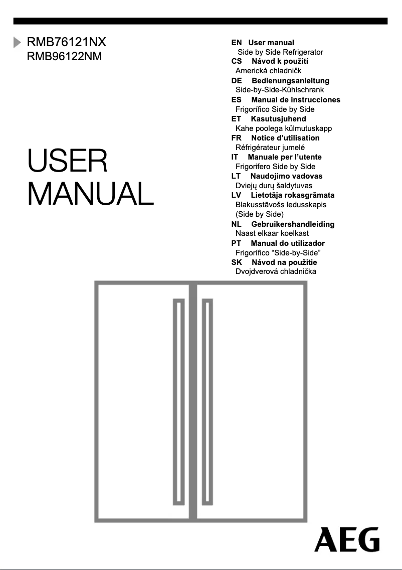 Page 1 de la notice Manuel utilisateur AEG RMB76121NX