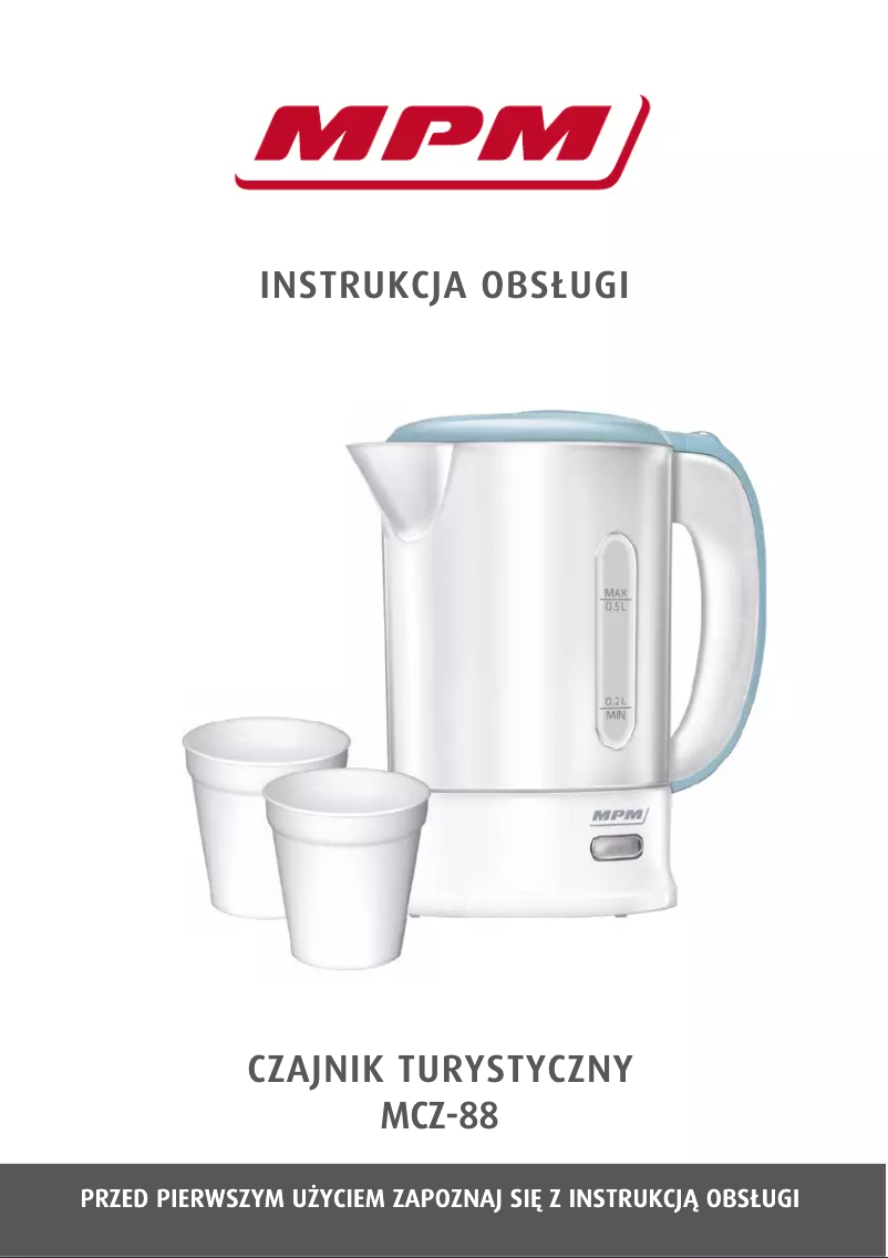 Image de la première page du manuel de l'appareil MCZ-88