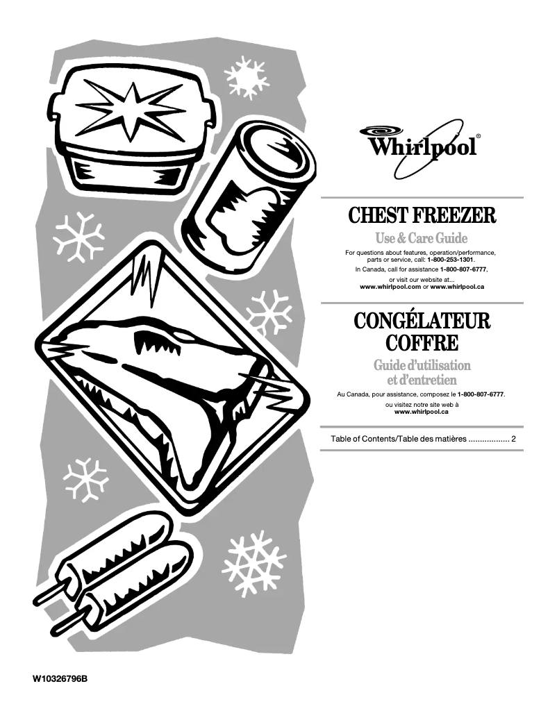 Page 1 de la notice Manuel utilisateur Whirlpool EH150FXRQ