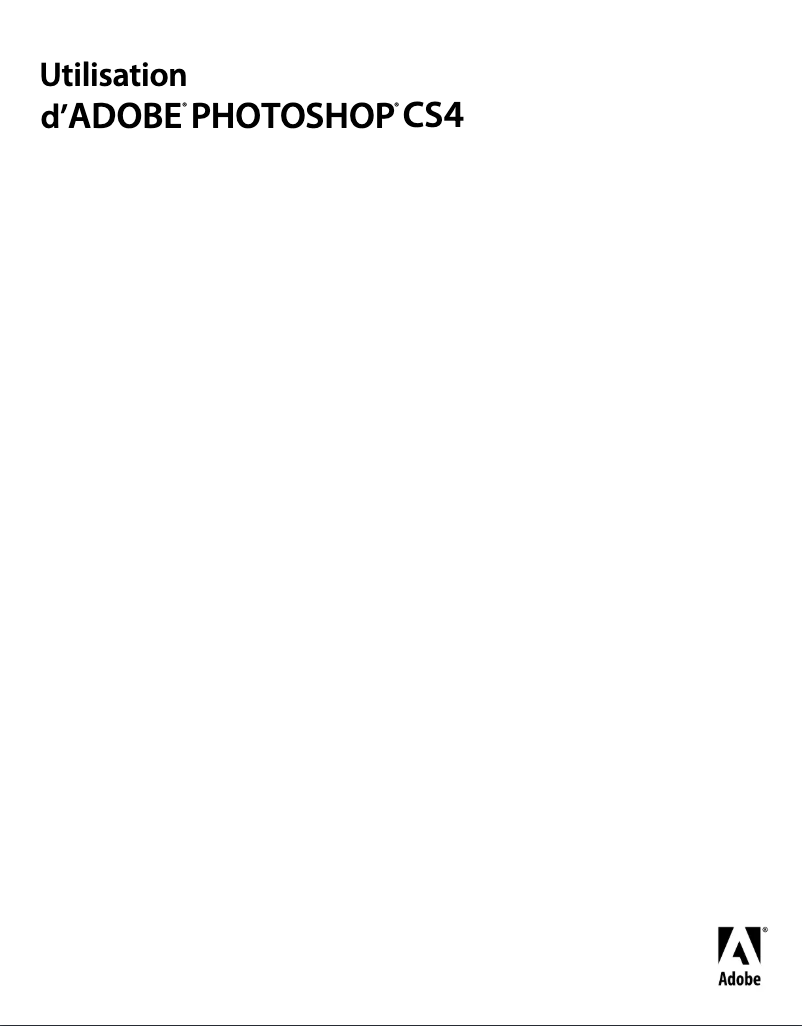 Page n°1 - Manuel utilisateur Adobe Photoshop CS4