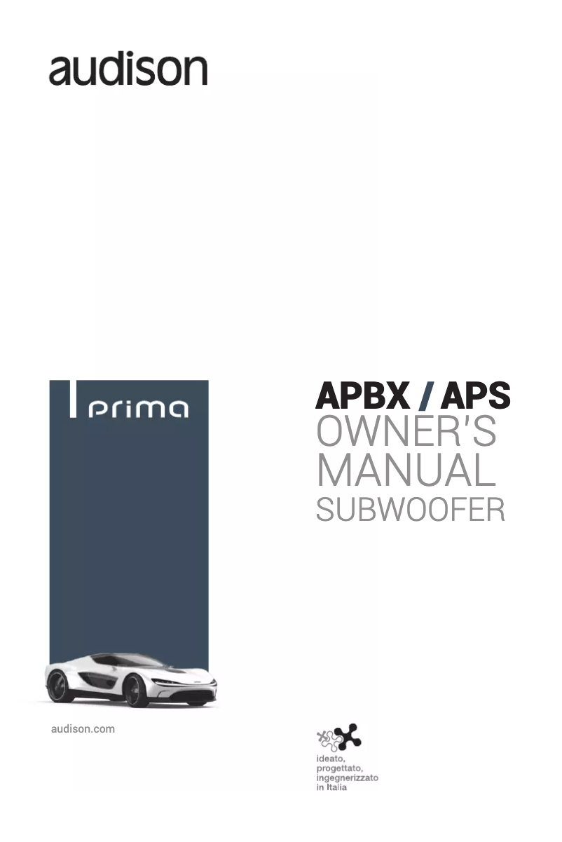 Page n°1 - Fiche technique Audison Prima APBX 10 AS2