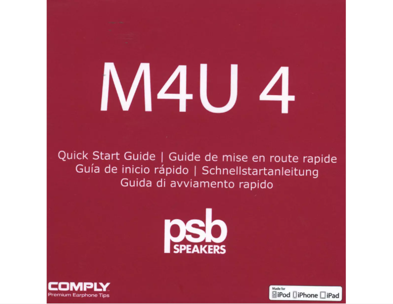 Página 1 del manual Manual de usuario PSB M4U 4