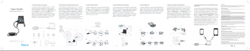 Page 1 de la notice Manuel utilisateur Tacx Speed & Cadence sensor Smart