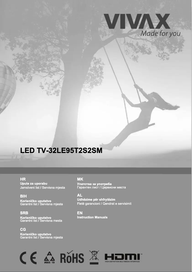 Image de la première page du manuel de l'appareil TV-32LE95T2S2SM