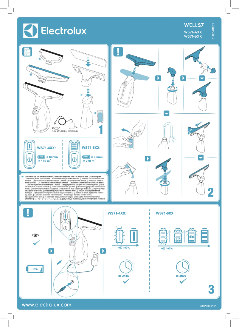 Page n°1 - Manuel utilisateur Electrolux WELL S7 WS71-4AS