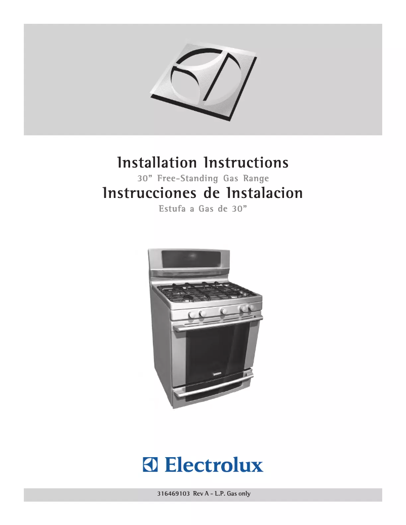 Page 1 de la notice Guide d'installation Electrolux EW3LGF65GB