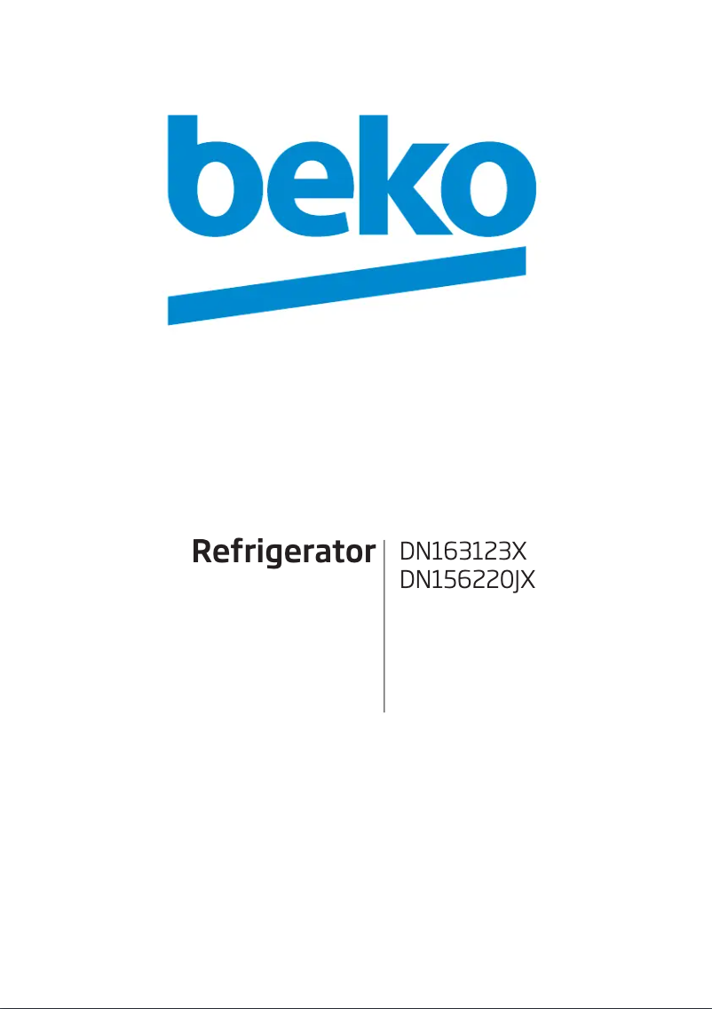 Page n°1 - Manuel utilisateur Beko DN156220JX