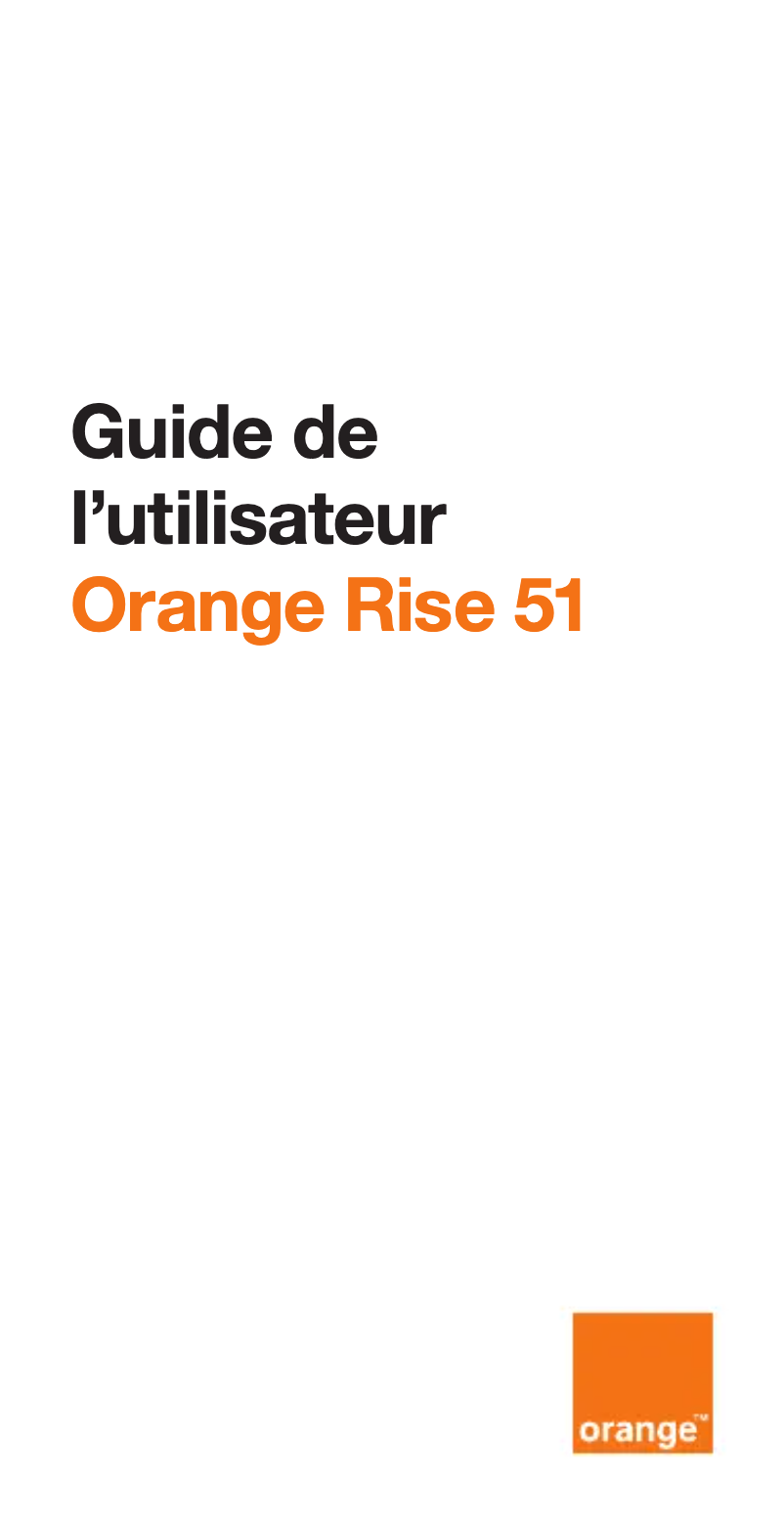 Image de la première page du manuel de l'appareil Rise 51