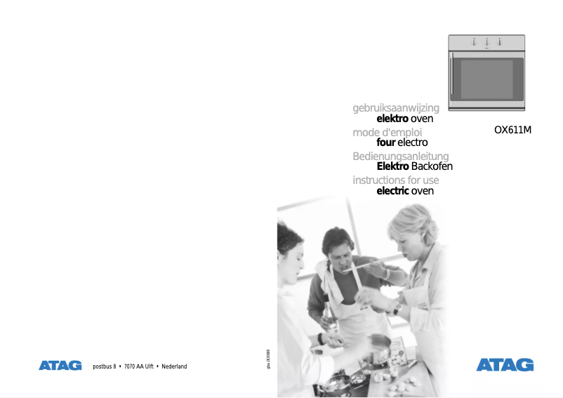 Page 1 de la notice Manuel utilisateur Atag OX 611 M