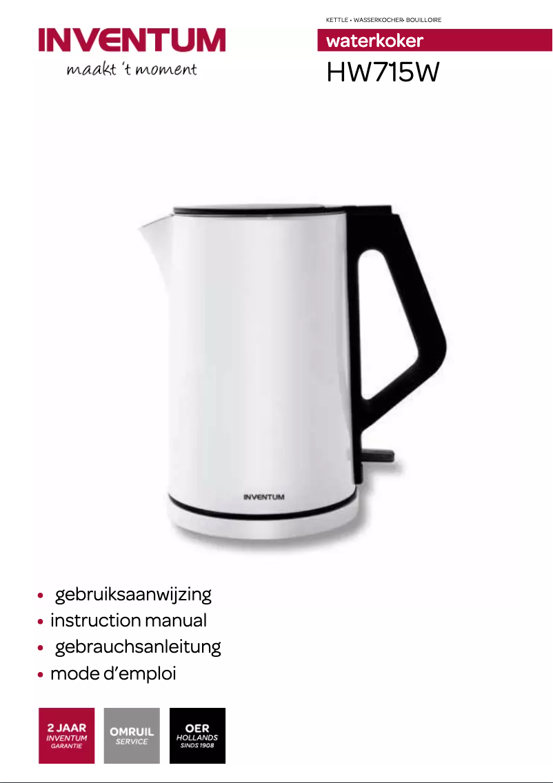 Página 1 del manual Manual de usuario Inventum HW715W