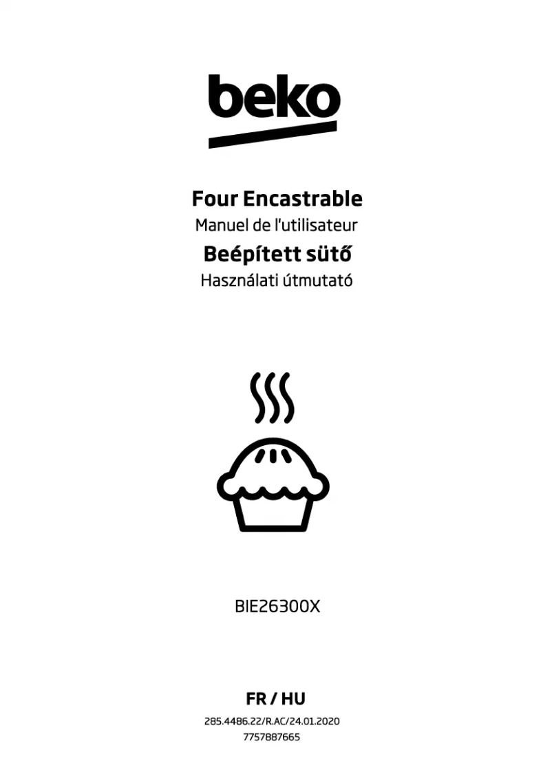 Image de la première page du manuel de l'appareil BIE26300X