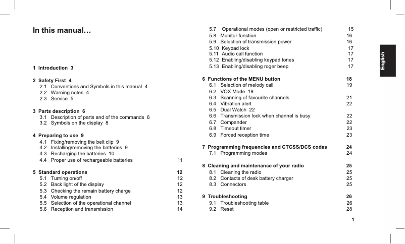 Image de la première page du manuel de l'appareil G12