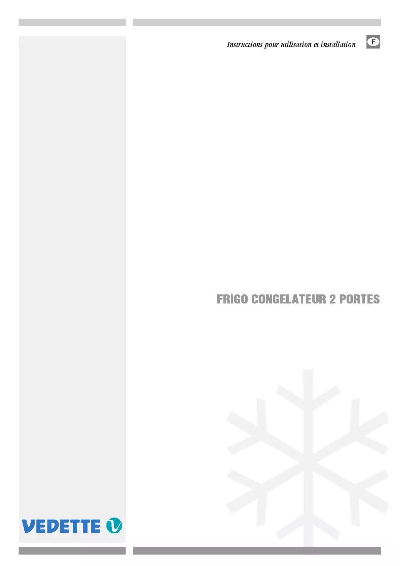 Página 1 del manual Manual de usuario Vedette RDP26A