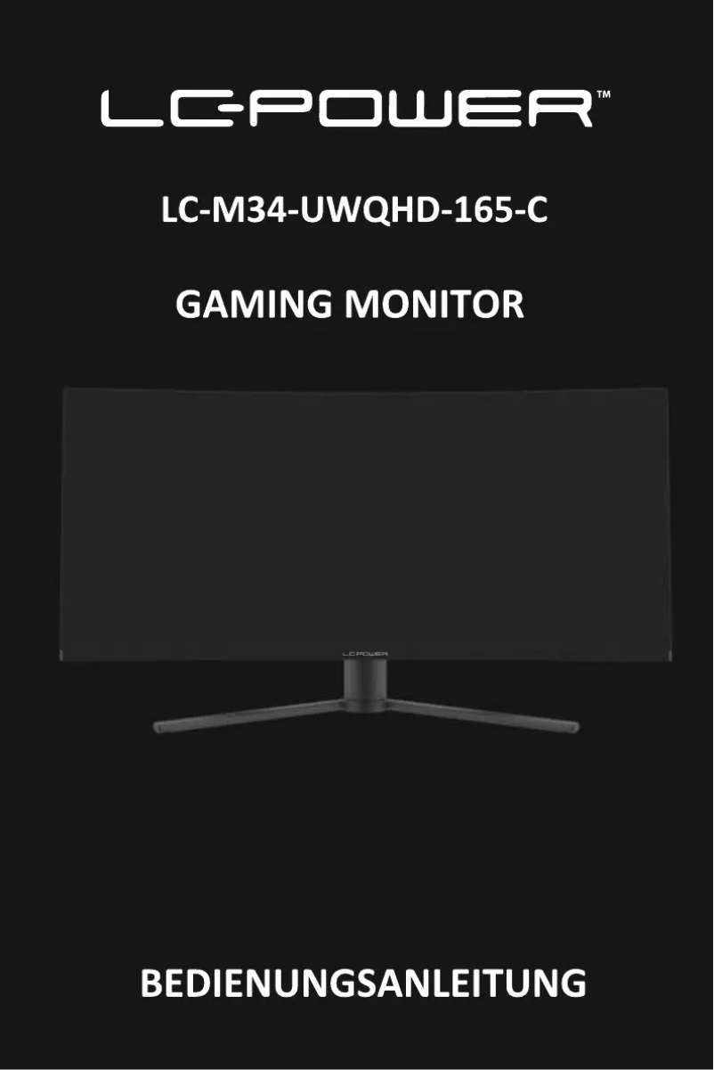 Page 1 de la notice Manuel utilisateur LC-Power LC-M34-UWQHD-165-C