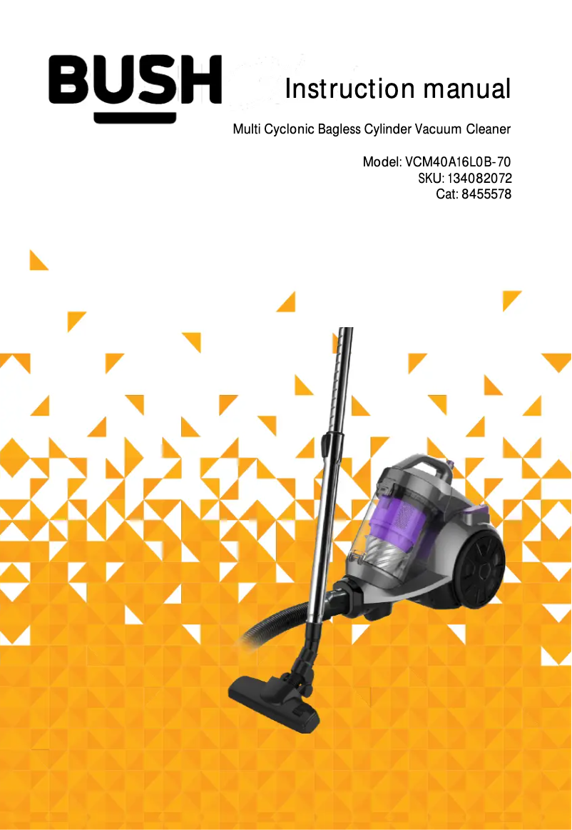 Page 1 de la notice Manuel utilisateur Bush VSM40A16L0B-70