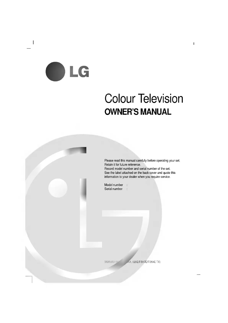 Imagen de la primera página del manual del dispositivo CT-20J50