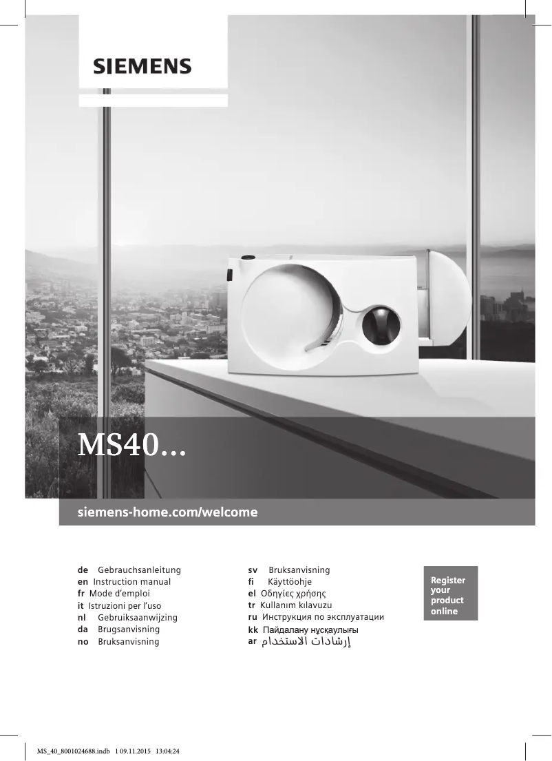 Page 1 de la notice Mode d'emploi Siemens MS4000B