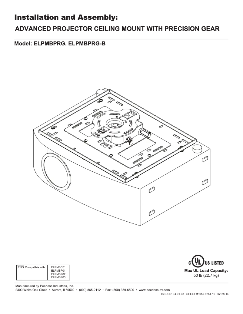 Imagen de la primera página del manual del dispositivo ELPMBPRG
