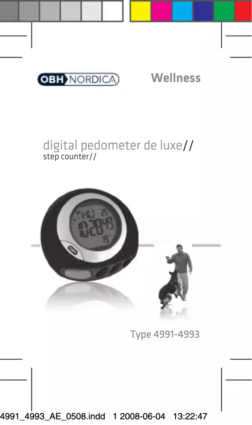 Image de la première page du manuel de l'appareil De Luxe 4991