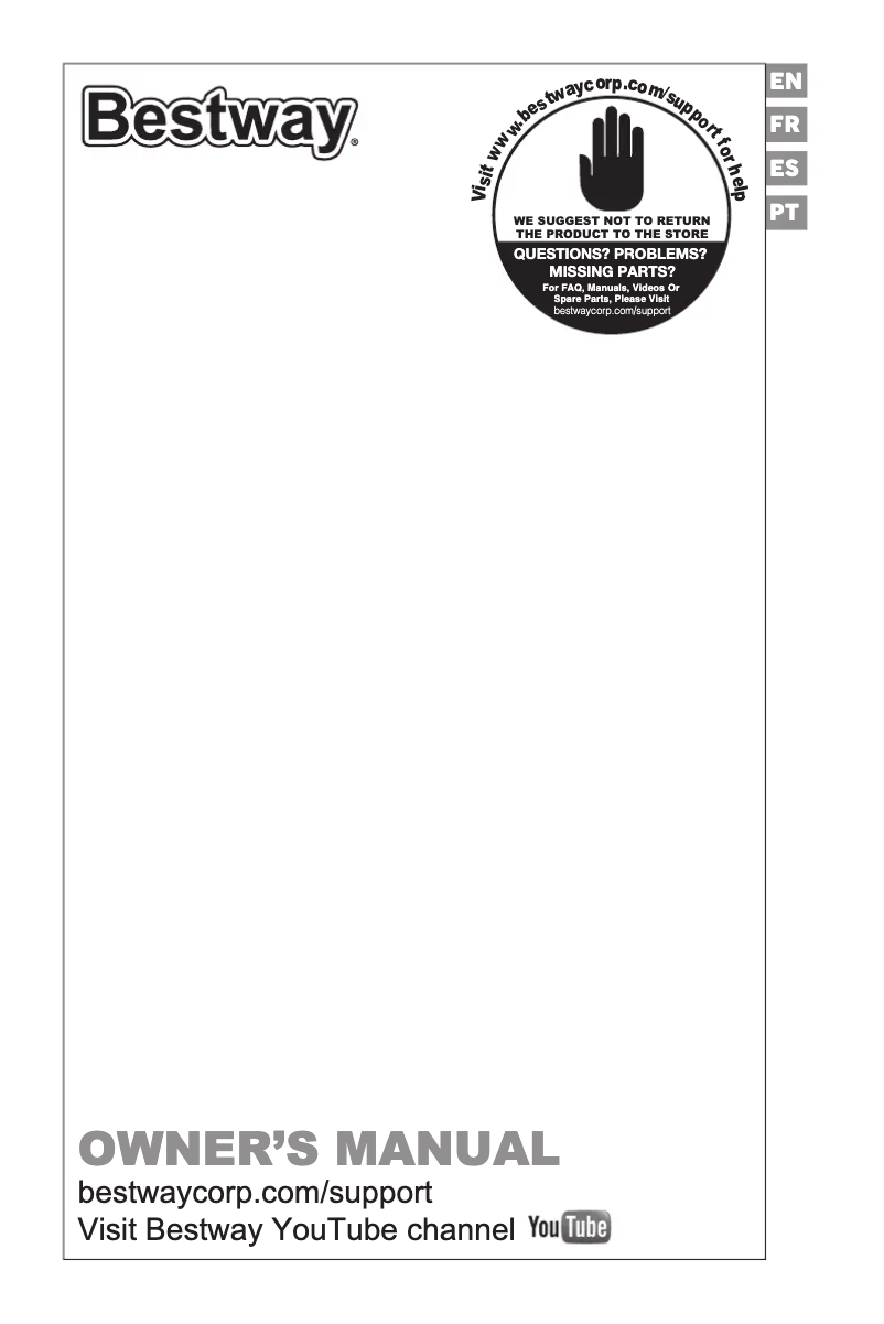 Image de la première page du manuel de l'appareil H2OGO! 53386