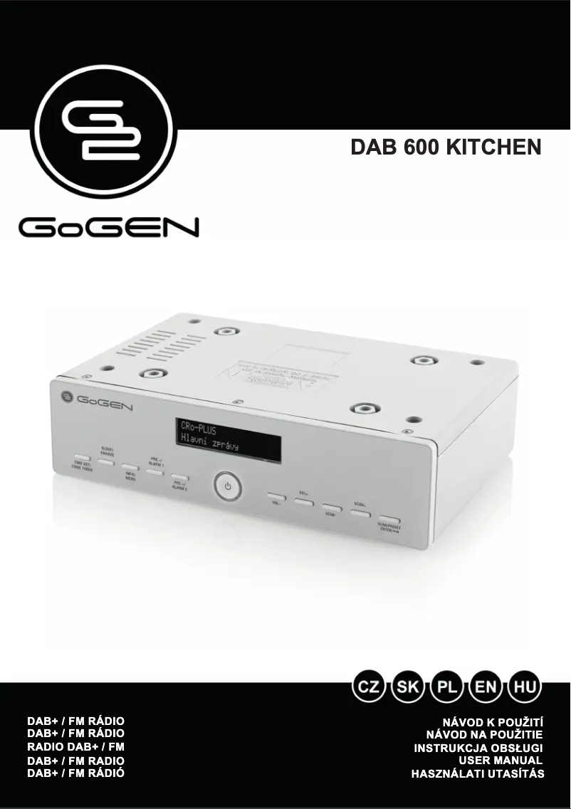 First page image of the manual for DAB 600