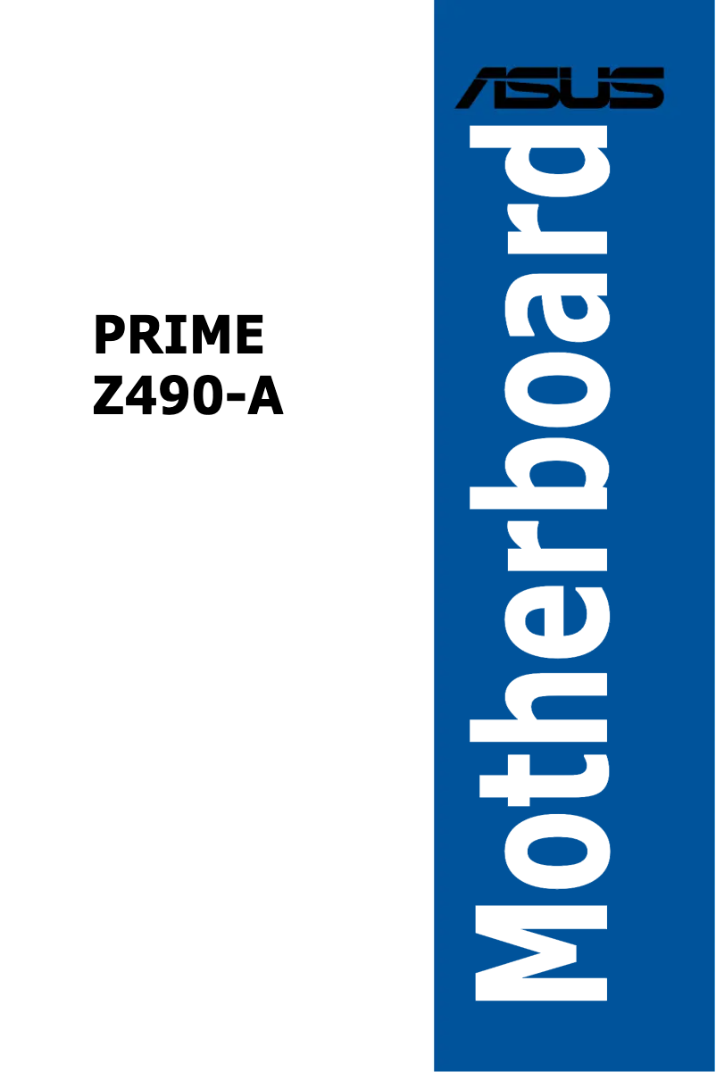 Page 1 de la notice Manuel utilisateur Asus Prime Z490-A