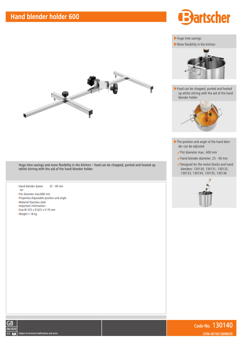 Image de la première page du manuel de l'appareil 130140