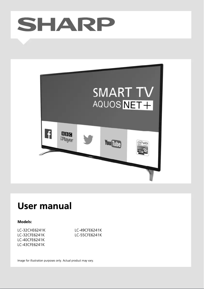 Page 1 de la notice Manuel utilisateur Sharp LC-49CFE6241K