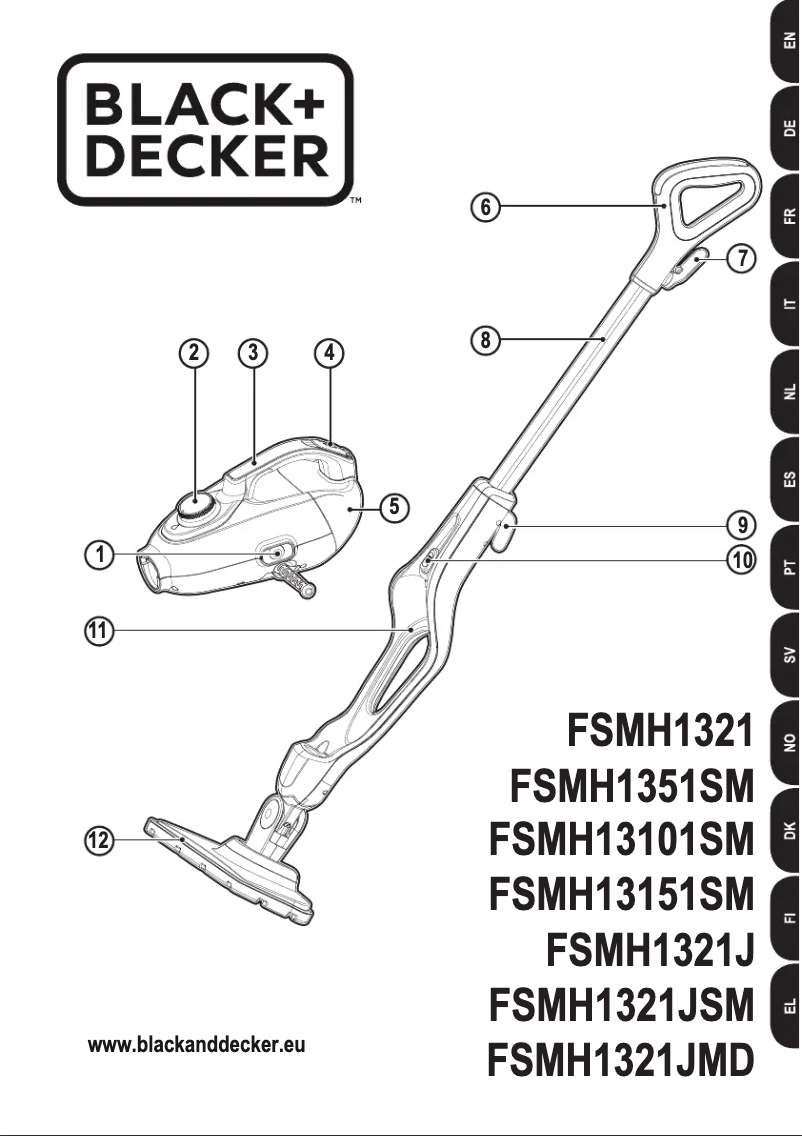 Page 1 de la notice Manuel utilisateur Black & Decker FSMH13101SM