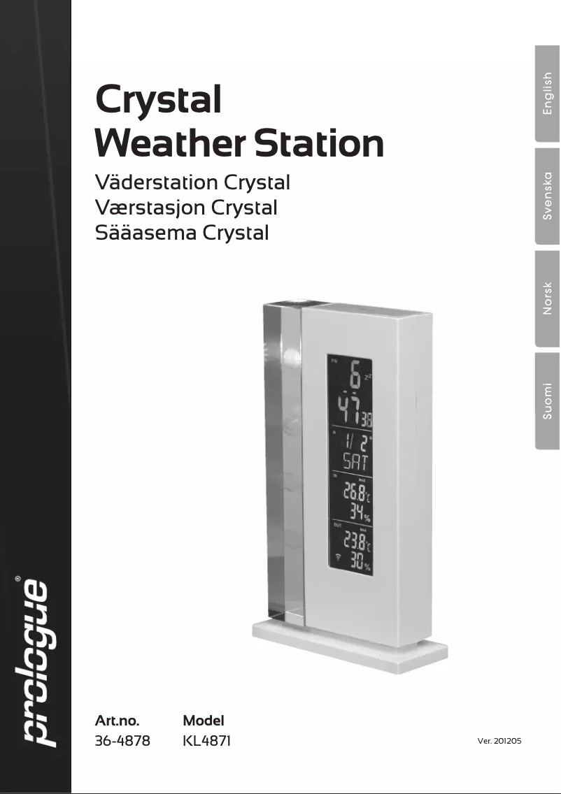 Page n°1 - Manuel utilisateur Prologue KL4871