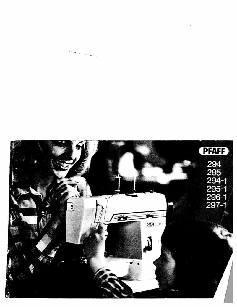 Page n°1 - Manuel utilisateur Pfaff 296-1