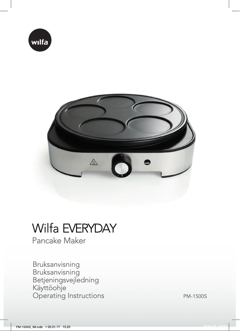 Page n°1 - Manuel utilisateur Wilfa Everyday PM-1500S