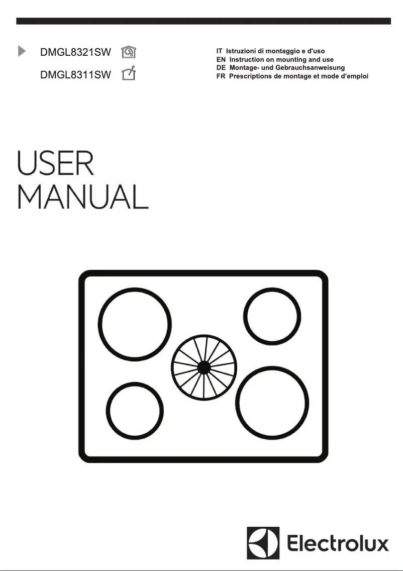 Page 1 de la notice Manuel utilisateur Electrolux DMGL8321SW